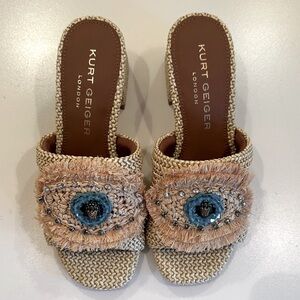 New Kurt Geiger Embellished Mules. Size 35.